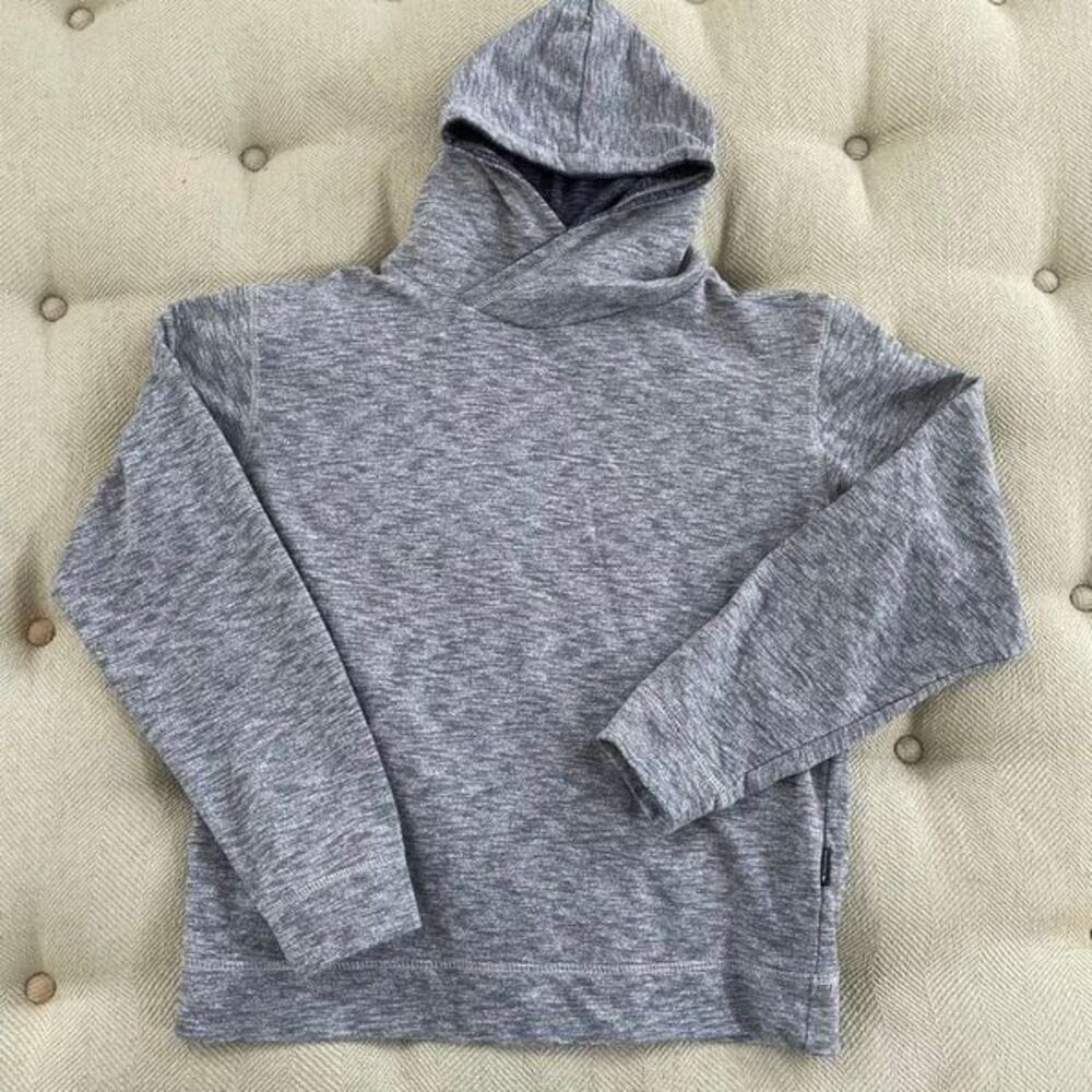 Division Blue Heathered Hoodie Sweatshirt S